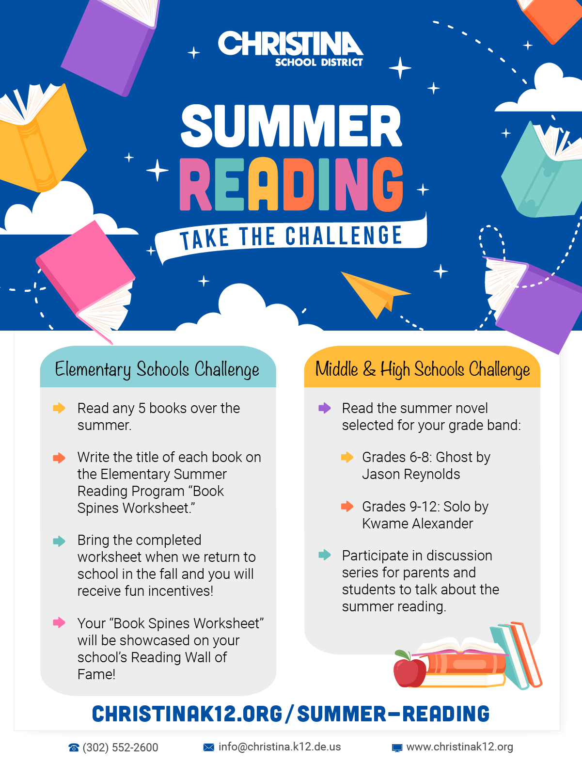 thumbnail screenshot of the Summer Raeding Program flyer in english
