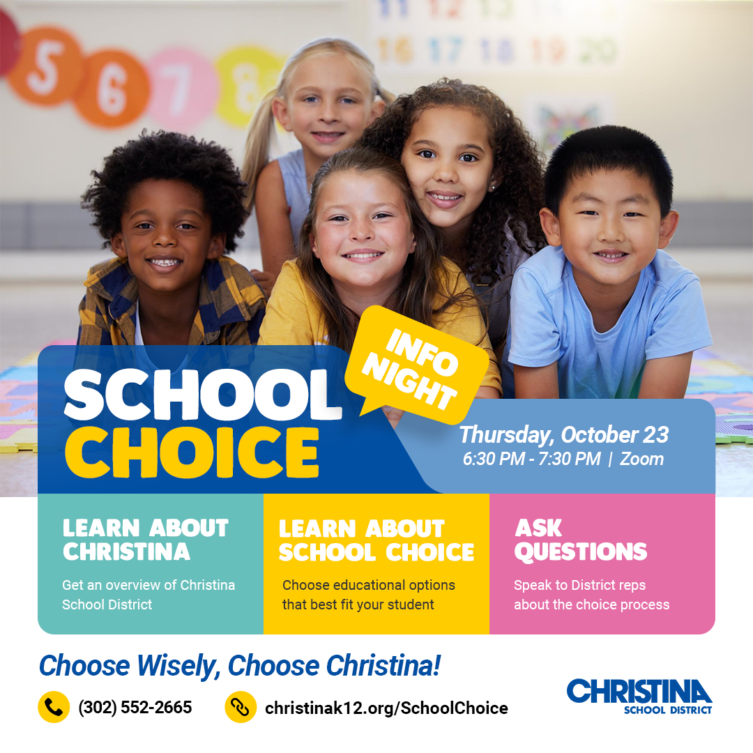  School Choice Info Night Thursday, October 23 6:30 PM - 7:30 PM I Zoom