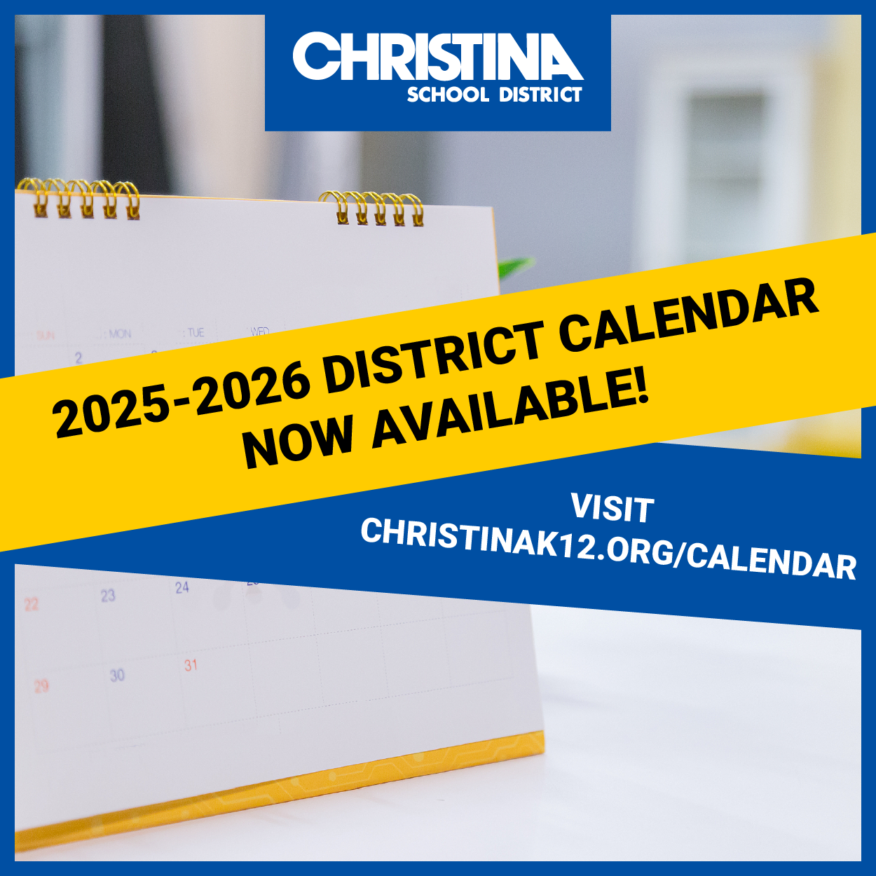  2025-2026 District Calendar Now Available