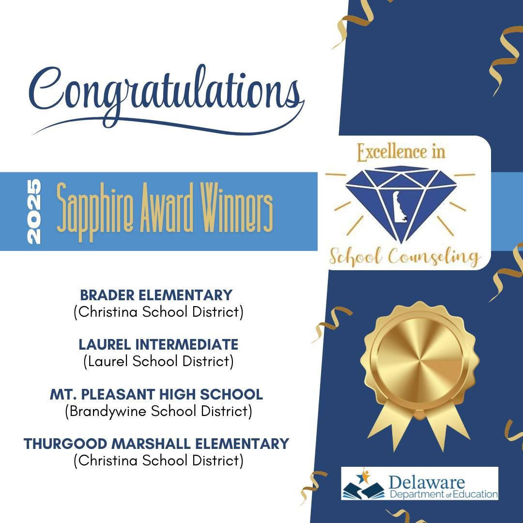  State of Delaware logo for 2026 Sapphire Awards