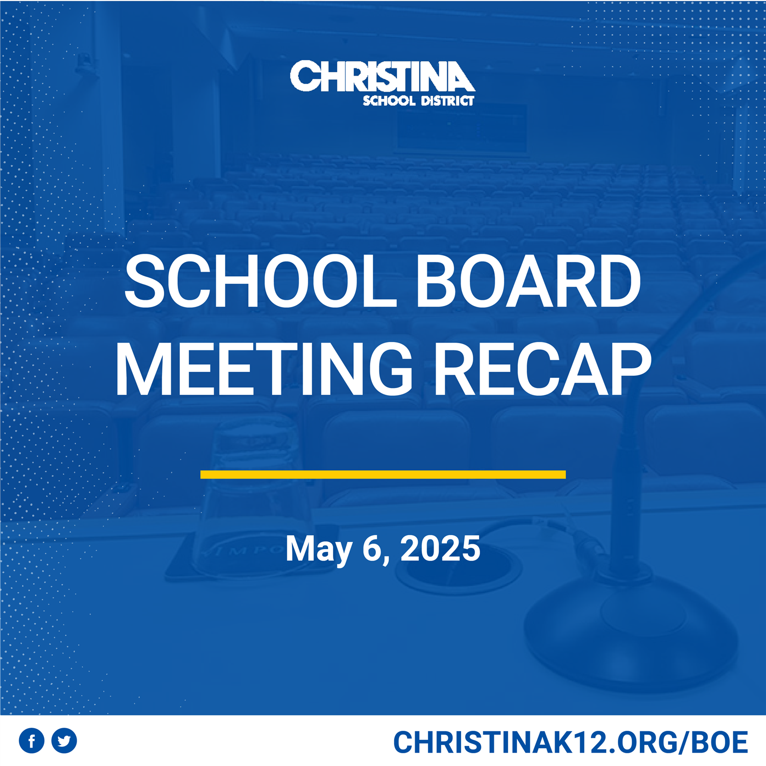  School Board Meeting Recap May 6, 2025