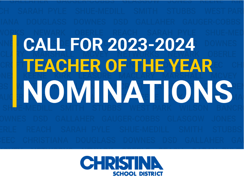 Call for 2023-2024 Teacher of the Year Nominations 