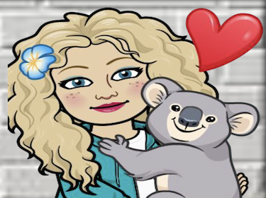  Bitmoji of school nurse with a koala