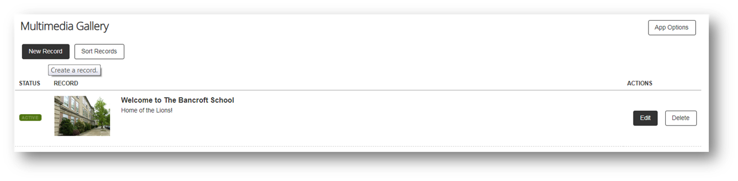 Step 2 - Click 'New' to add a photo 