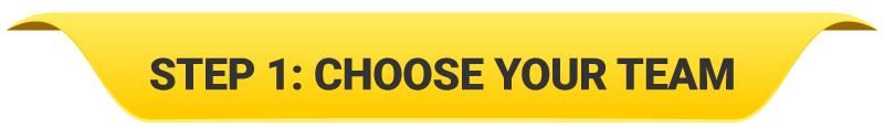 step 1: choose your team.  