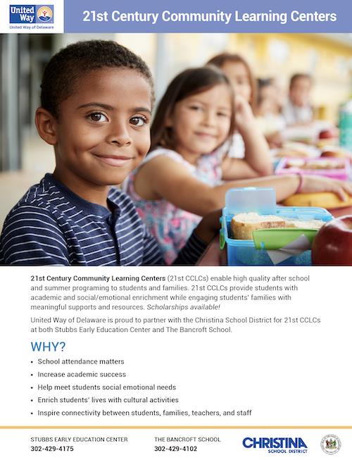 21st Century Community Learning Centers Flyer 