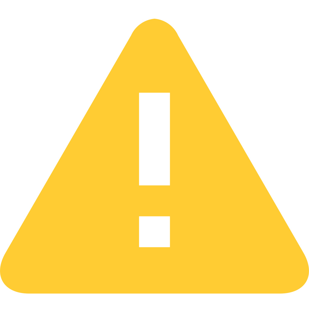 Yellow icon indicating 'alert'