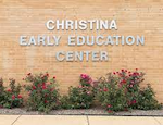  Close up of the Christina Early Education Center building name