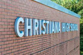 Close up on the Christiana High School 