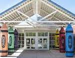 The front of Marshall Elementary School in Newark, DE. 